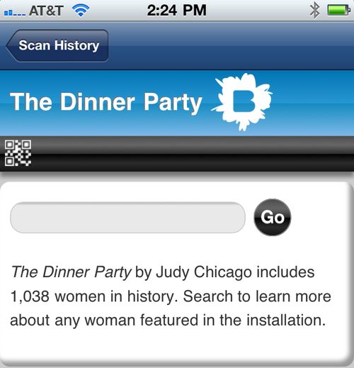 The Dinner Party mobile search