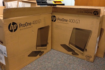 We went with the HP ProOne 400.