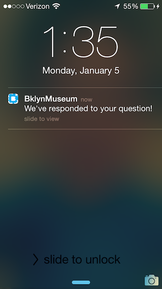 The iPod Touch doesn't have a vibration mechanism making notifications in a museum a tricky thing. 