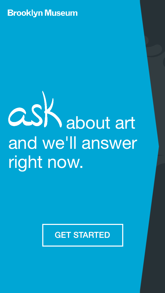 A short, crisp, direct call-to-action that explains ASK is used for answering questions in real-time before leading visitors into ASK functionality.