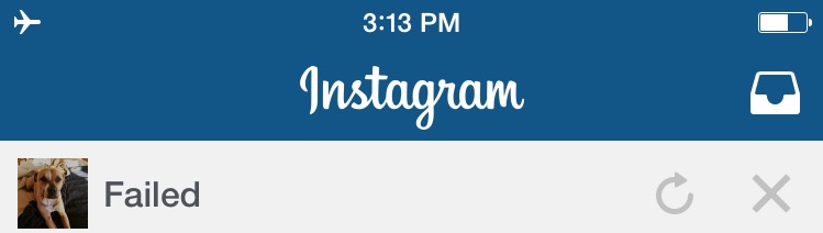 As seen on Instagram, "push to retry" is functionality users have grown to expect. 